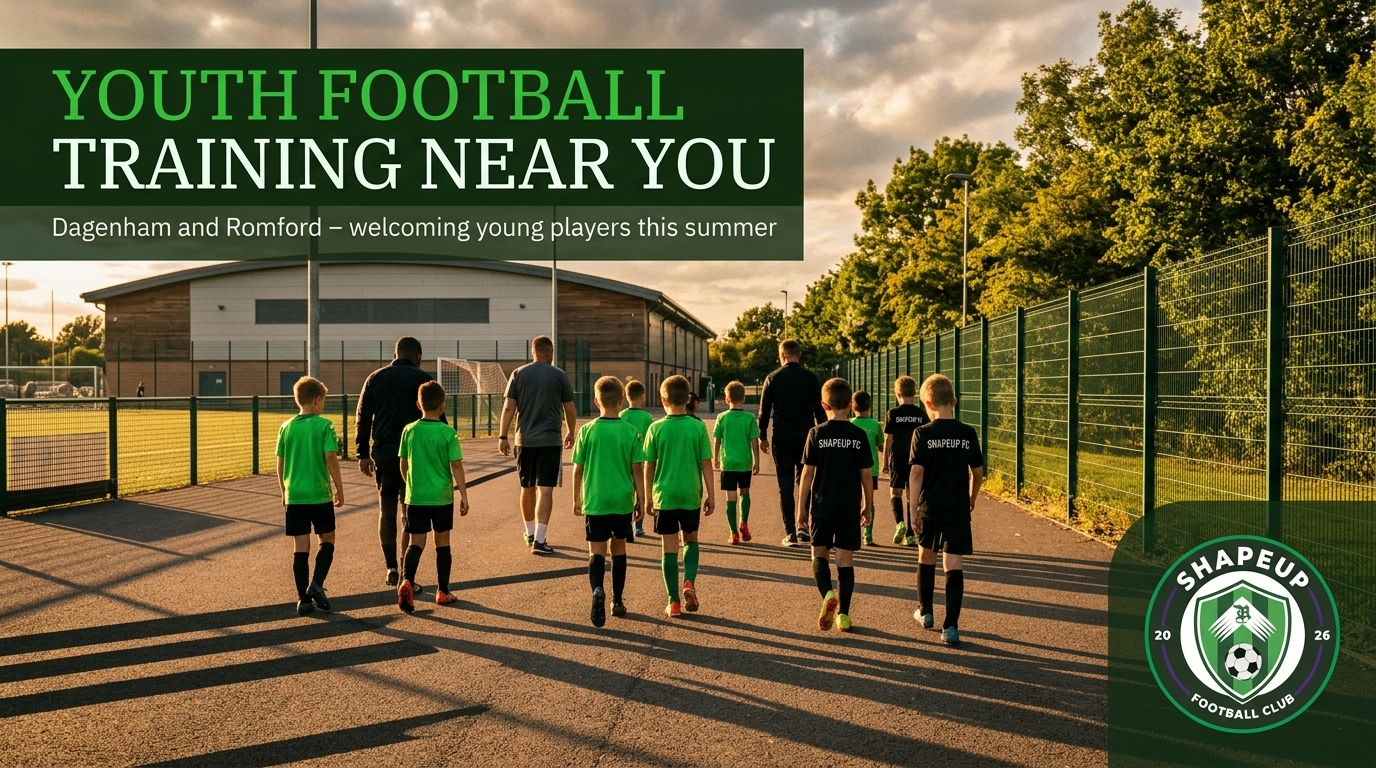 Youth football training near me: summer sessions in Dagenham and Romford